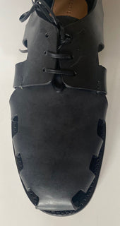NIB 890 $ Bottega Veneta Herren-Derby-Lederschuhe, Ausschnittdetails 12 US 574829 