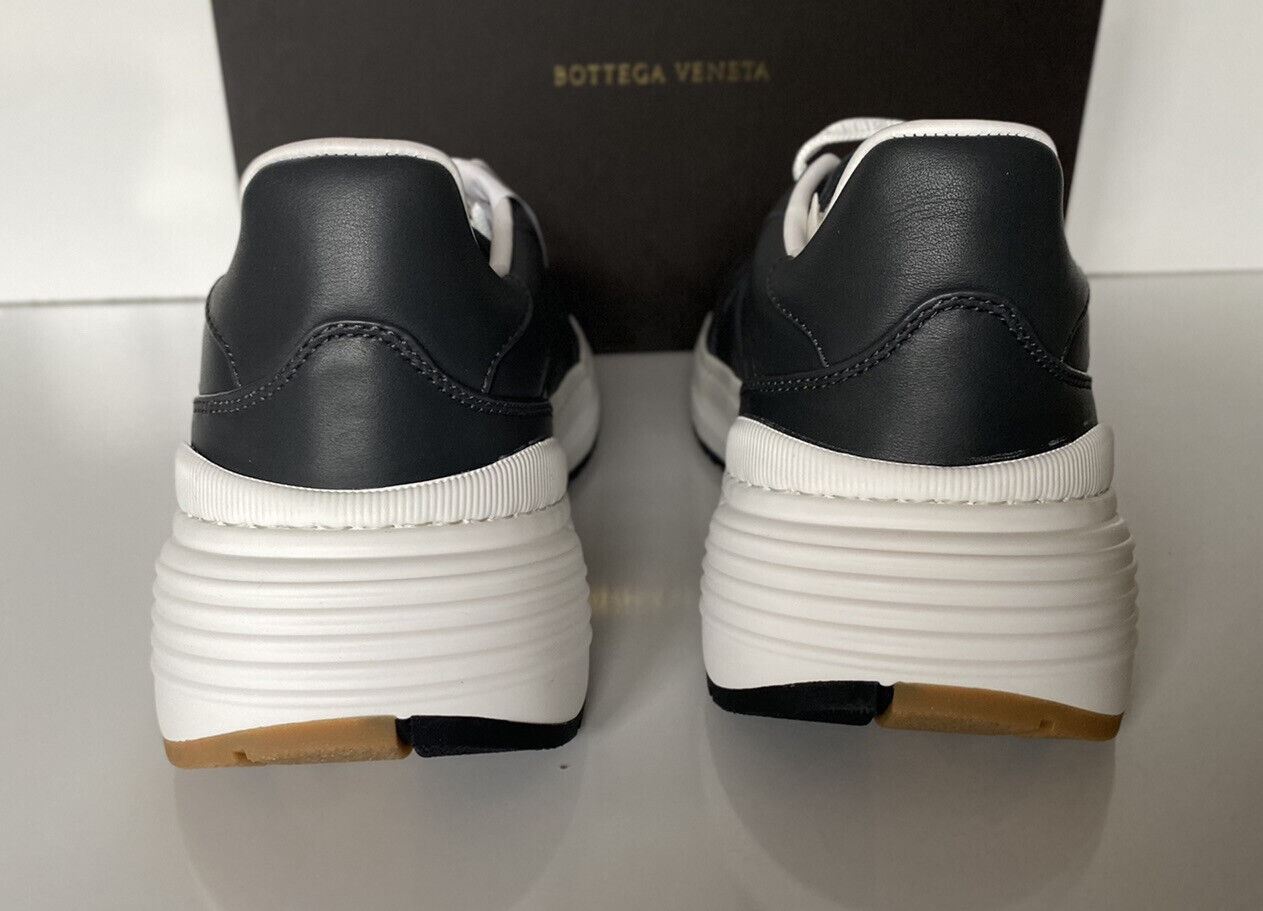 NIB $ 850 Bottega Veneta Herren-Sneakers aus grauem Kalbsleder 12 US (45 Eu) 565646 