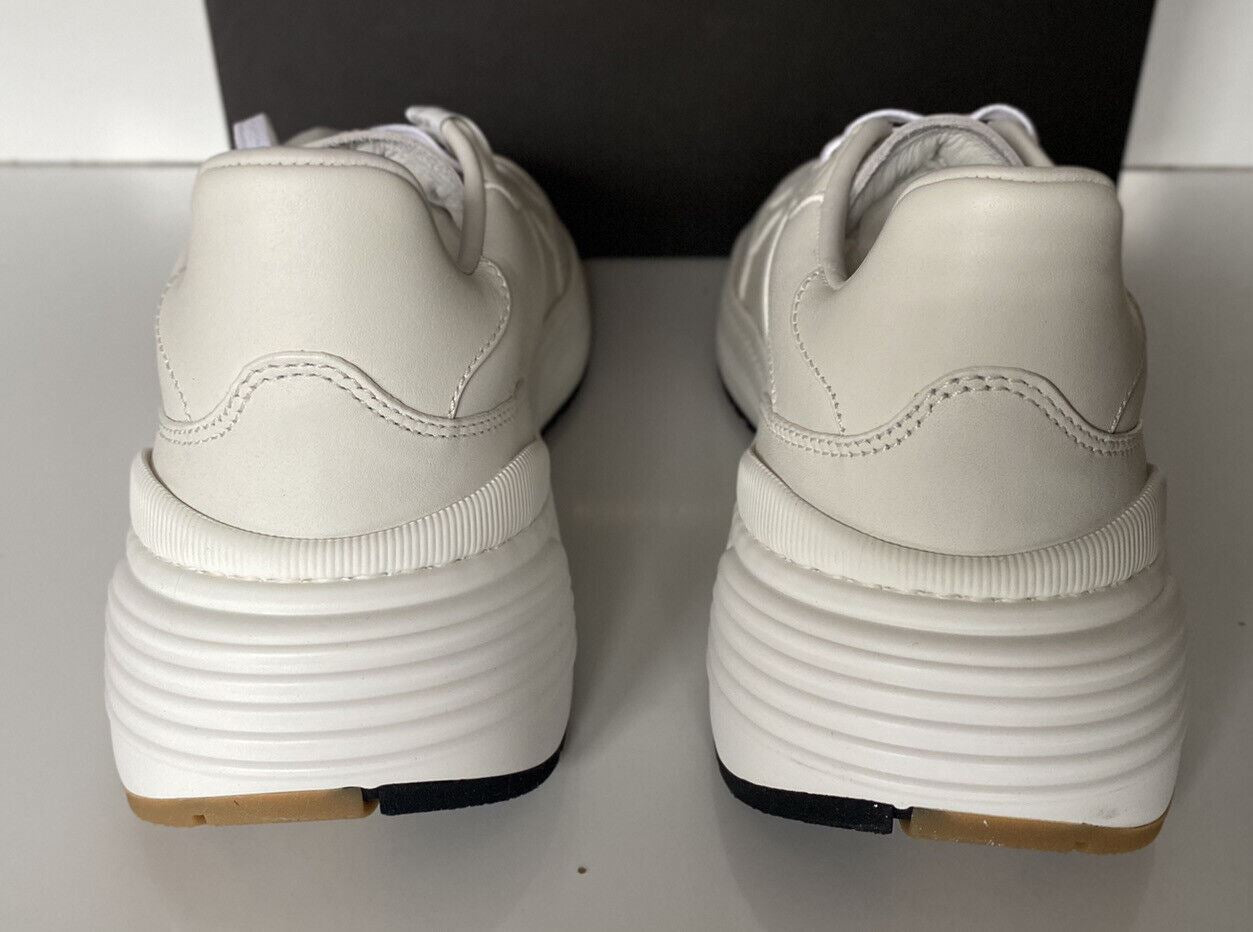 NIB $850 Bottega Veneta Men’s White Calf Leather Sneakers 11 US (44) 565646 9117