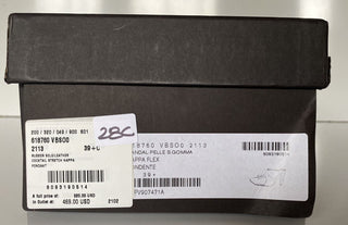NIB $ 920 Bottega Veneta Lederpantoletten mit hohem Schaft, braune Schuhe 9,5 US 618760 