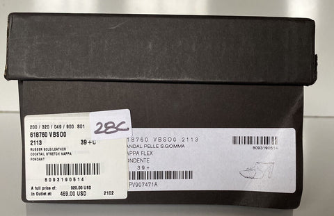 NIB $920 Bottega Veneta Leather Mules with High Vamp Brown Shoes 9.5 US 618760