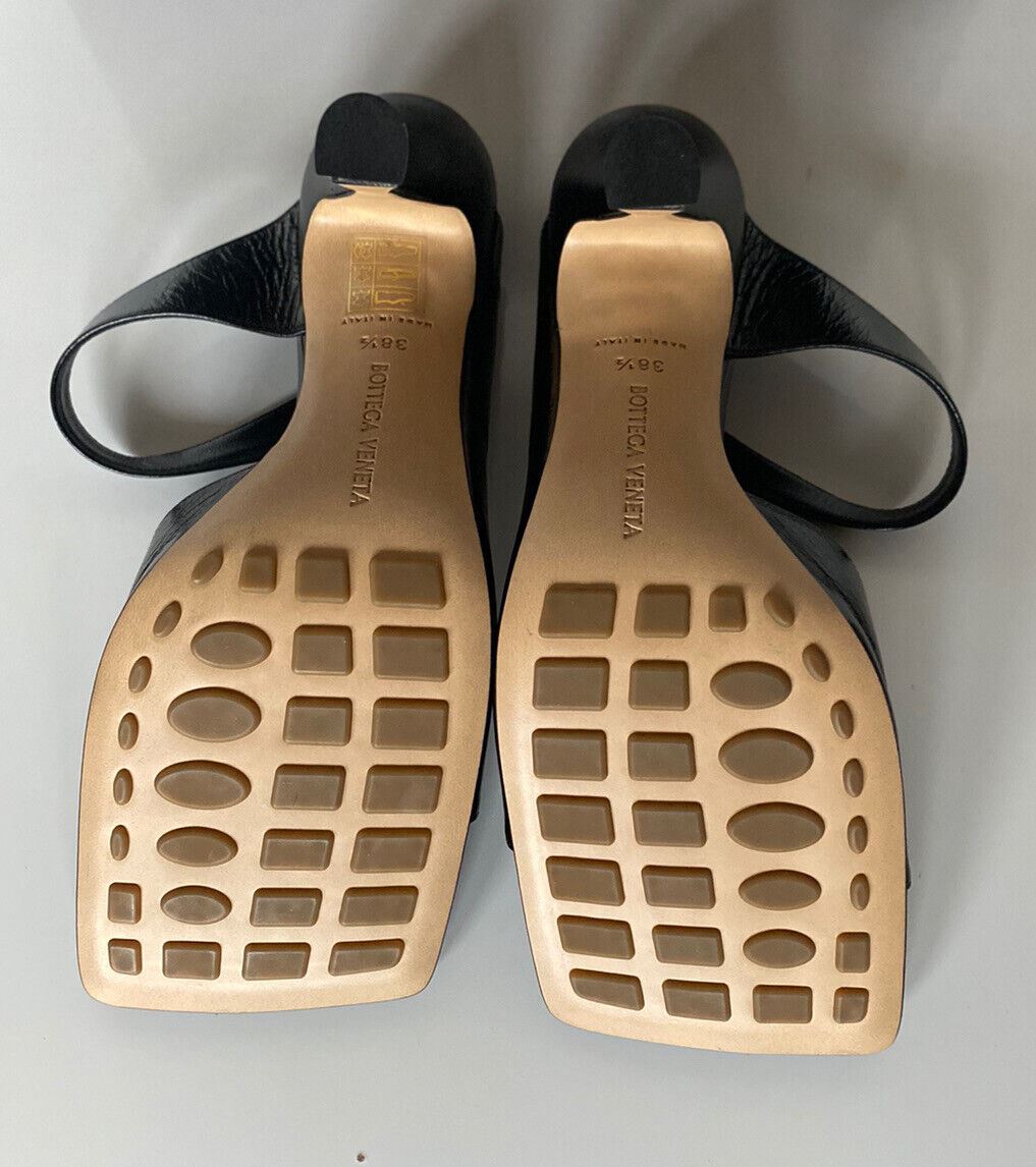 Черные туфли-мулы на каблуке Bottega Veneta Leather Lux 880 долларов США 610521 