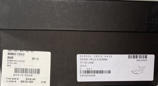 NIB $ 880 Bottega Veneta Leder Mule Heels Gold Schuhe 8,5 US (38,5 Eu) 608834 