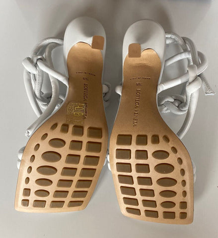 NIB $ 870 Bottega Veneta Leder Napa Dream High Vamp Weiße Schuhe 8 US 592033 