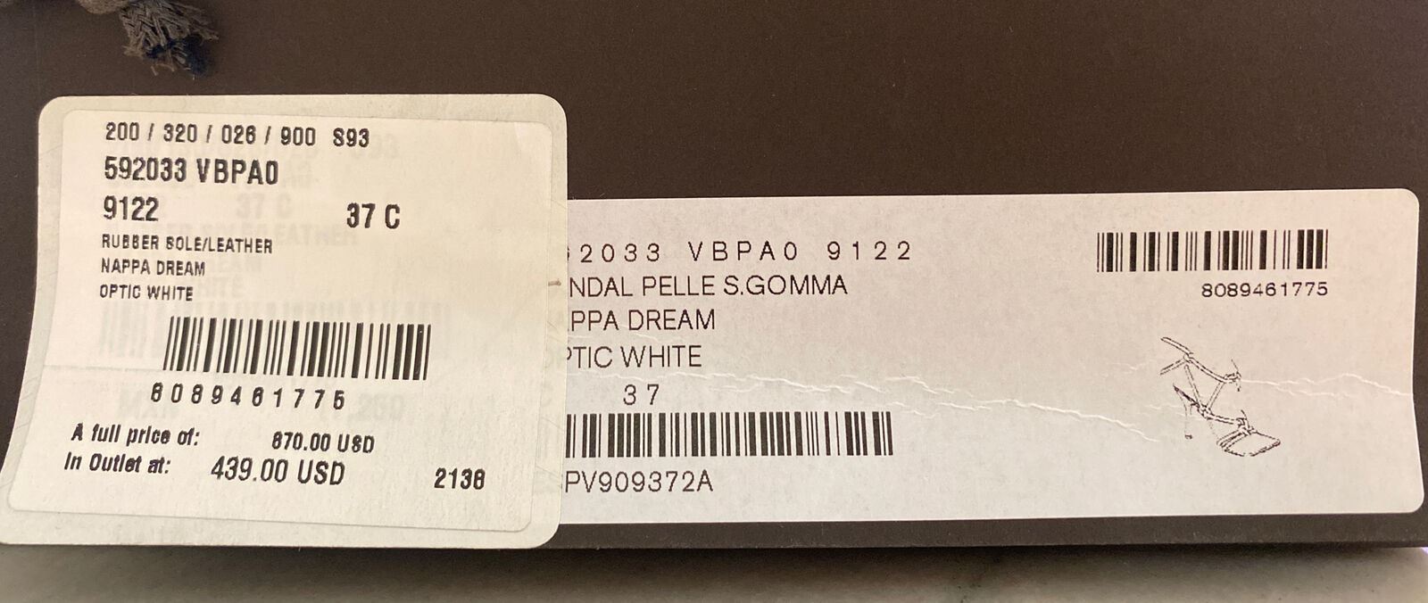 NIB $870 Bottega Veneta Leather Napa Dream High Vamp White Shoes 7 US 592033