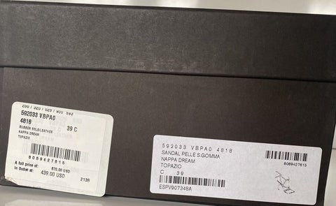 Обувь Bottega Veneta Leather Napa Dream High Vamp Topaz 9 (США) 592033 (NIB) за 870 долларов США 