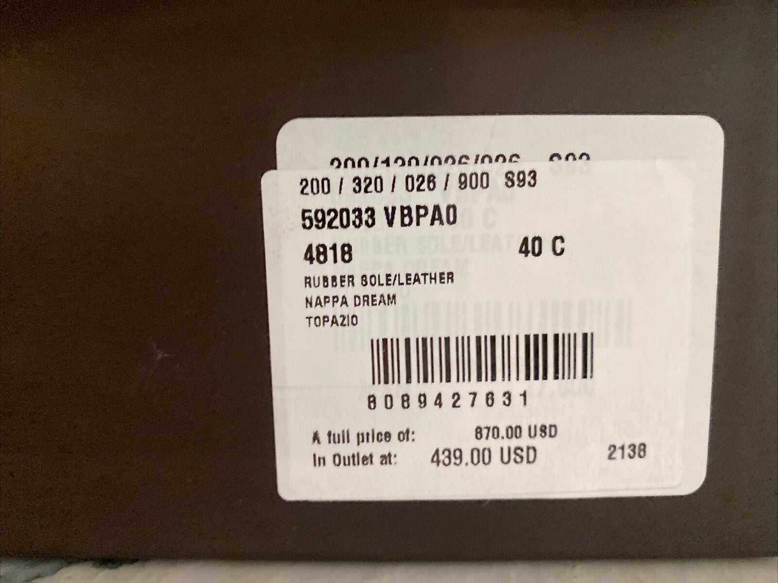 Обувь Bottega Veneta Leather Napa Dream High Vamp Topaz 10, США, 592033, стоимость 870 долларов США.