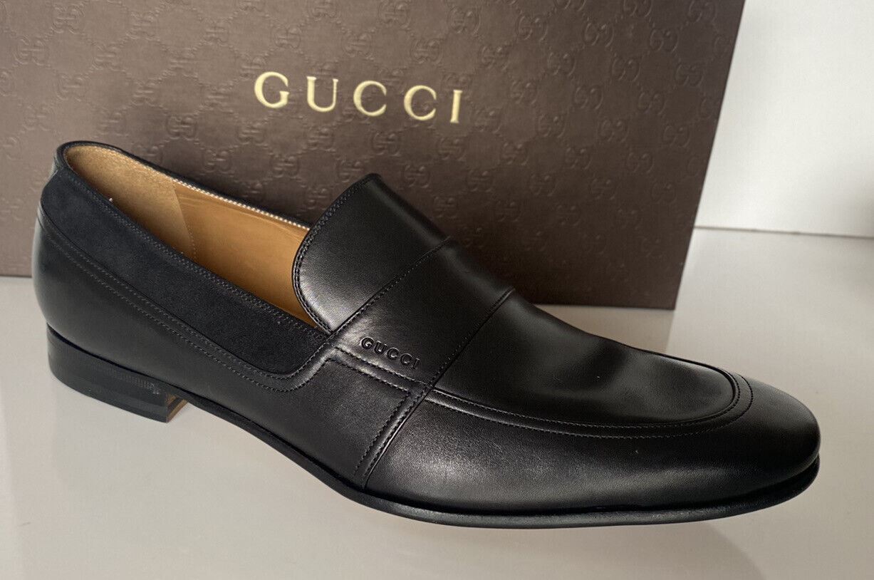 NIB Gucci Men's Leather Dress Shoes Black 11 US (Gucci 10) Made in Italy