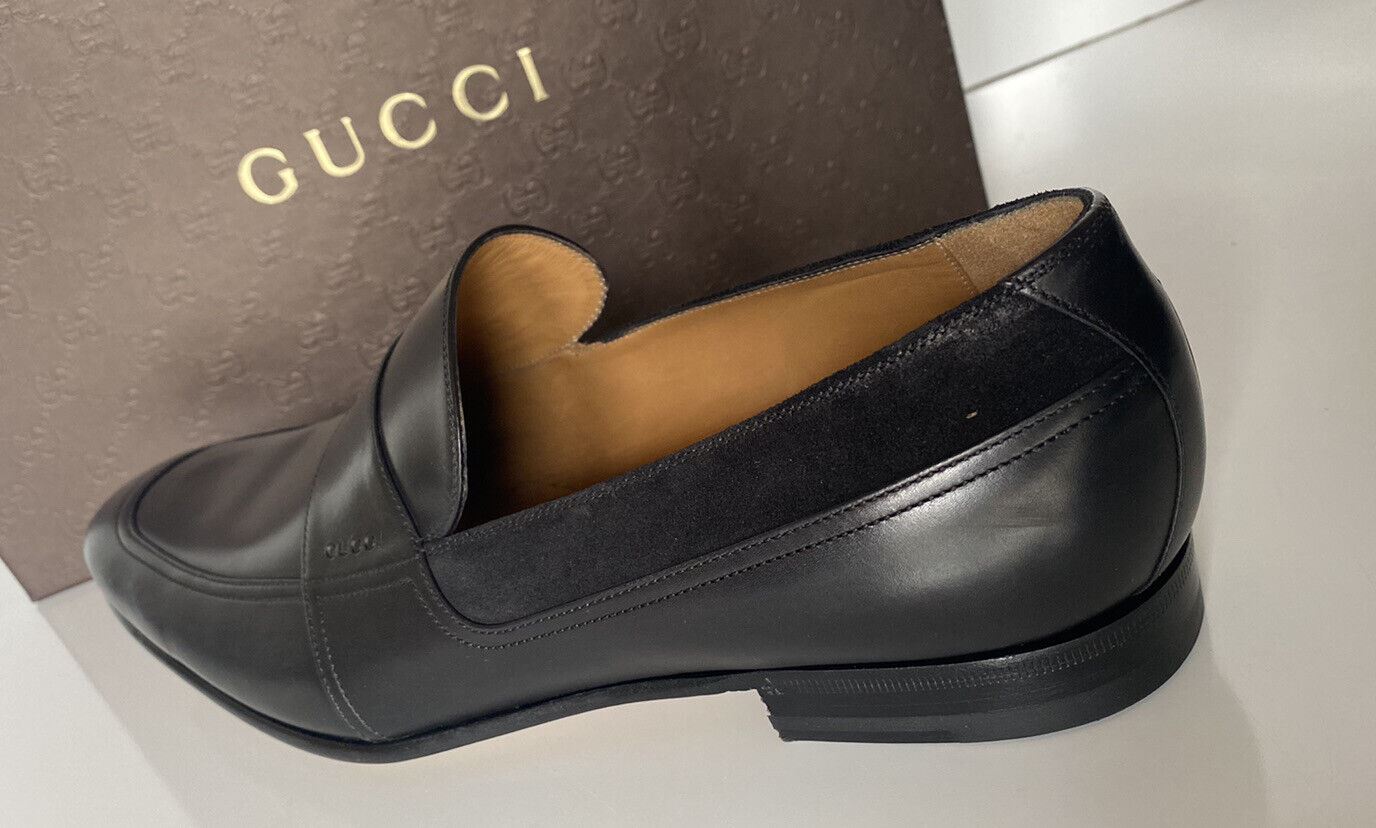 NIB Gucci Herren-Lederkleidschuhe Schwarz 11 US (Gucci 10) Hergestellt in Italien 