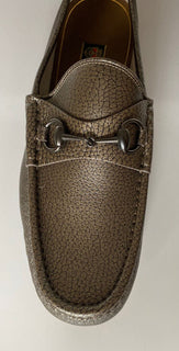 NIB Gucci Herren-Leder-Metallic-Gold-Kleiderschuhe 11 US (Gucci 10) 357182 Italien 
