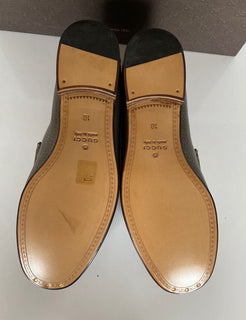 NIB Gucci Herren-Leder-Metallic-Gold-Kleiderschuhe 11 US (Gucci 10) 357182 Italien 