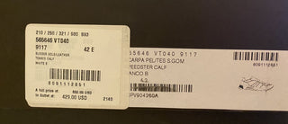 NIB 850 $ Bottega Veneta Herren-Sneakers aus weißem Kalbsleder 9 US (42) 565646 9117 