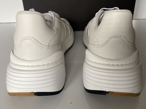 NIB $850 Bottega Veneta Men’s White Calf Leather Sneakers 9 US (42) 565646 9117