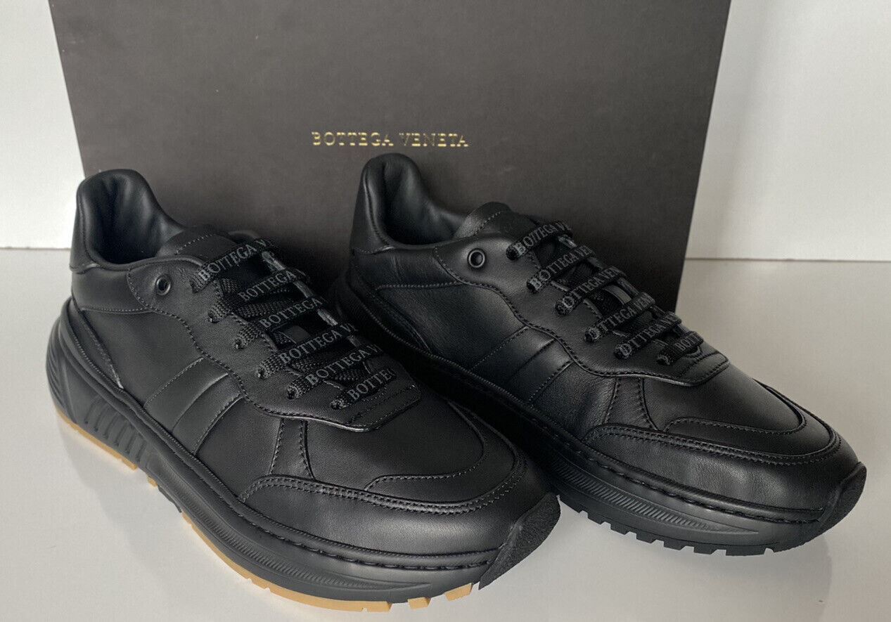 Мужские черные кроссовки из телячьей кожи Bottega Veneta 850 долларов США 9 США (42 ЕС) 565646 