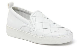 NIB 760 $ Bottega Veneta Gummisohle Kalbsleder Optic White Schuhe 11 578303 