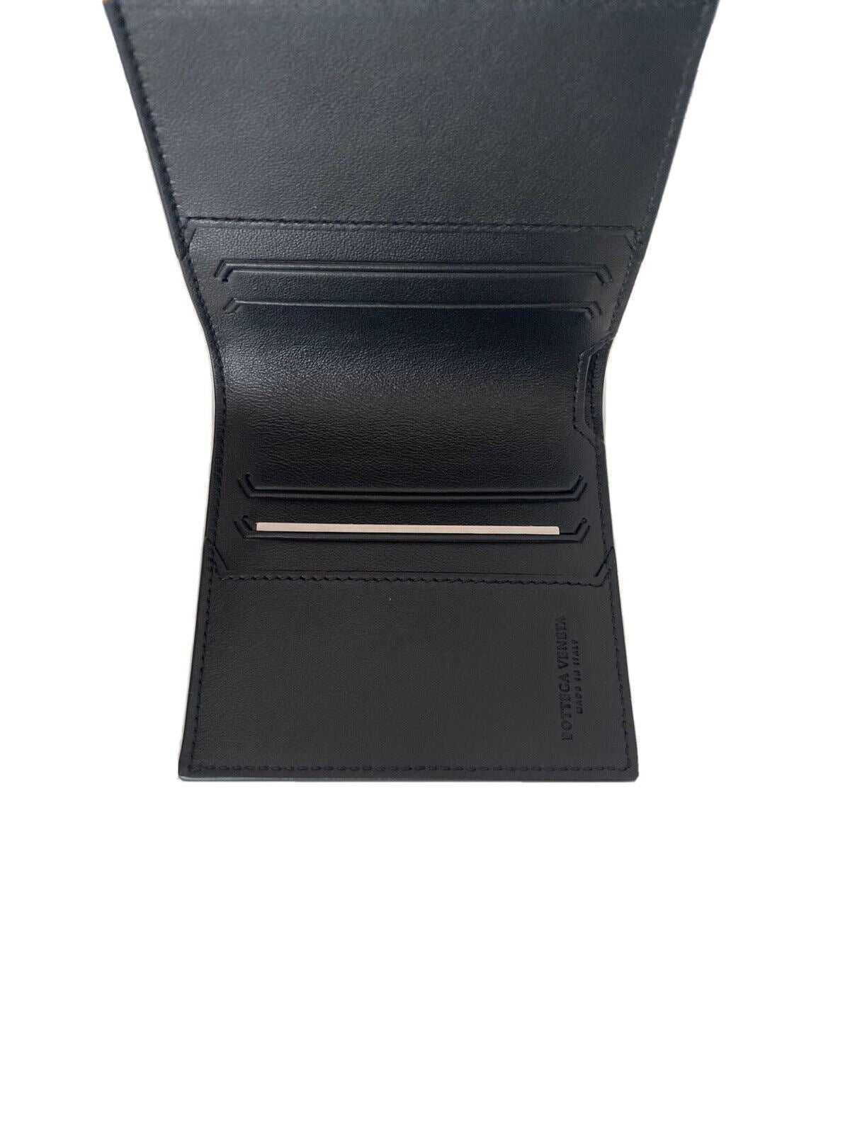 NWT $750 Bottega Veneta Bi-fold Black Wallet French Leather and Alligator 583611