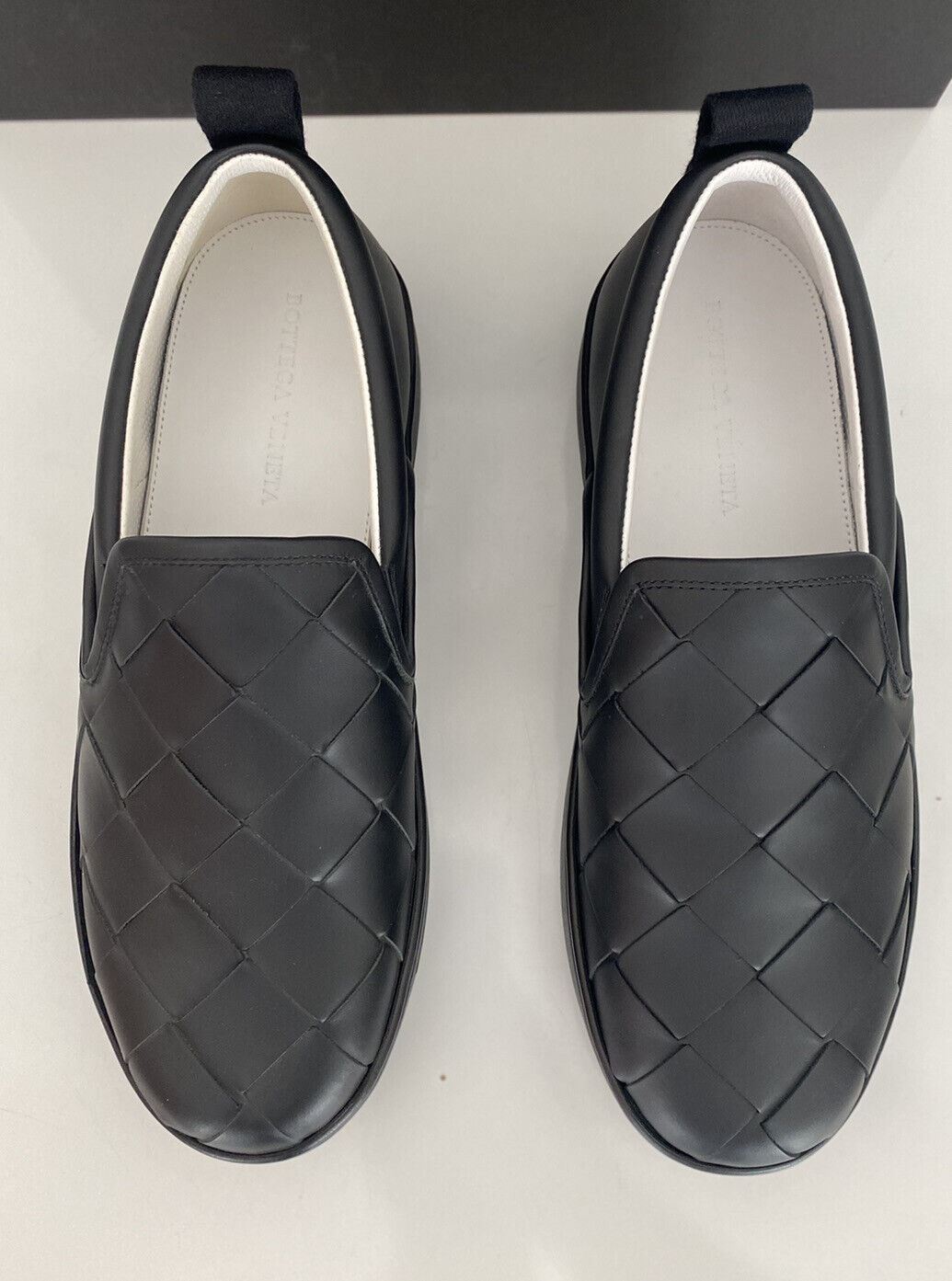 NIB $760 Bottega Veneta  Intrecciato Calf Leather Black Shoes 8.5 US 578303 IT