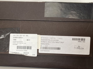 NIB $ 760 Bottega Veneta Intreciato Kalbsleder Schwarze Schuhe 10 US 578303 Italien 