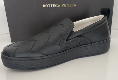 NIB $760 Bottega Veneta Intreciato Calf Leather Black Shoes 10 US 578303 Italy