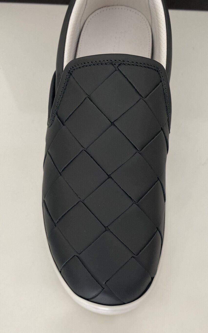 NIB $760 Bottega Veneta Intreciato Calf Leather Gray Shoes 8 US 578303 Italy