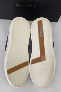 NIB $ 760 Bottega Veneta Intreciato Kalbsleder Graue Schuhe 8 US 578303 Italien 
