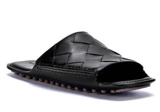 NIB $ 570 Bottega Veneta Herren Douglas Intreciato Ledersandalen 9 US 586304 