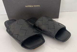 NIB $ 570 Bottega Veneta Herren Douglas Intreciato Ledersandalen 9 US 586304 