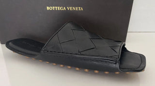 NIB $ 570 Bottega Veneta Herren Douglas Intreciato Ledersandalen 9 US 586304 