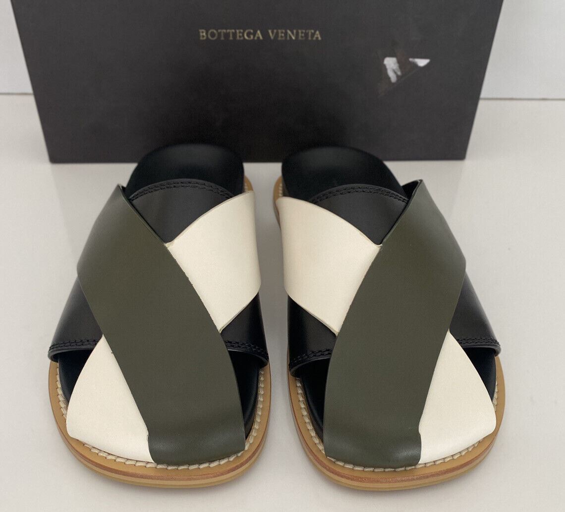 NIB $690 Bottega Veneta Men's Tricolor Leather Sandals 10 US (43 Euro) 565642