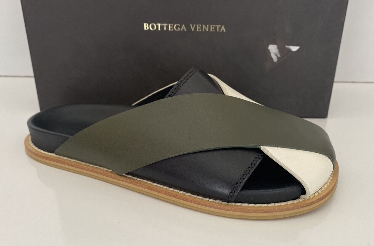 NIB $690 Bottega Veneta Men's Tricolor Leather Sandals 10 US (43 Euro) 565642