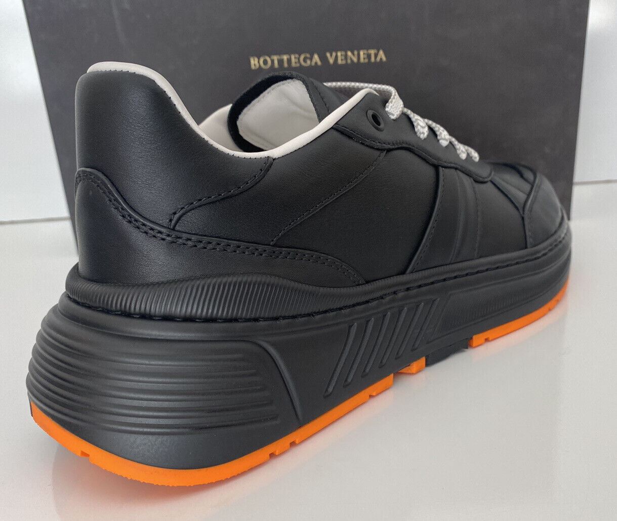 NIB 850 $ Bottega Veneta Herren-Sneakers aus schwarzem Kalbsleder 10 US (43 Eu) 565646 