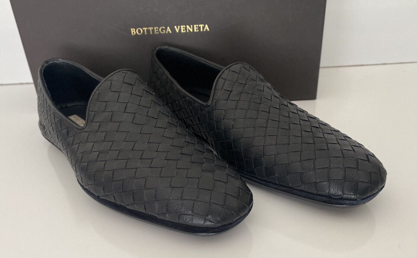 NIB $810 Bottega Veneta Intrecciato Calf Leather Black Shoes 6 US (39 Eu) 324658