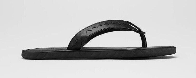 NIB $480 Bottega Veneta Men's Leather Black Sandals 7 US (40 Euro) 474942