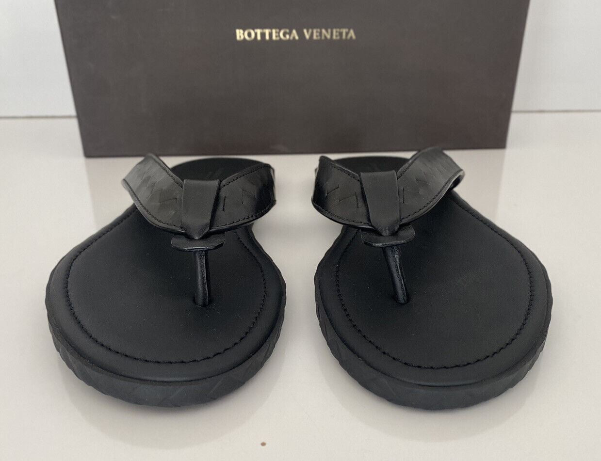 NIB $480 Bottega Veneta Men's Leather Black Sandals 7 US (40 Euro) 474942