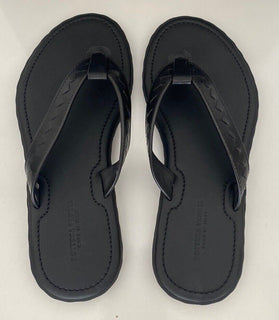 NIB 480 $ Bottega Veneta Herren-Ledersandalen in Schwarz 7 US (40 Euro) 474942 