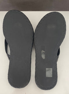 NIB 480 $ Bottega Veneta Herren-Ledersandalen in Schwarz 7 US (40 Euro) 474942 