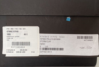 NIB 480 $ Bottega Veneta Herren-Ledersandalen in Schwarz 12 US (45 Euro) 474942 