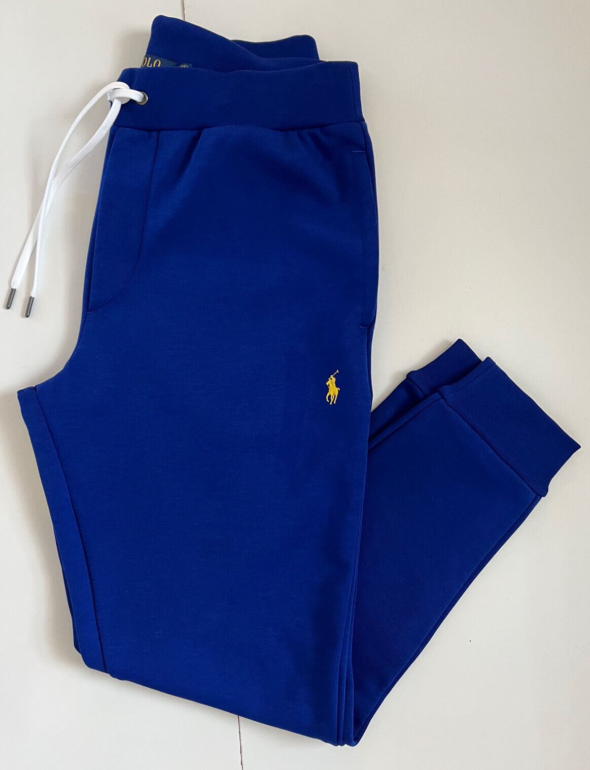NWT Polo Ralph Lauren Boy's Large Polo Logo Blue Casual Pants Large