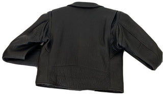 NWT $4250 Bottega Veneta Blouson Textured Leather Black Jacket 4 US (40) 572741
