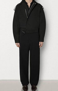 Neu mit Etikett: 2300 $ Bottega Veneta Herren Blouson Technical Coated Black Jacket 42 US 618490