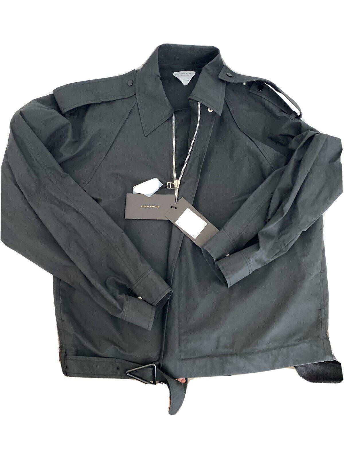 NWT $2300 Bottega Veneta Mens Blouson Technical Coated Black Jacket 42 US 618490
