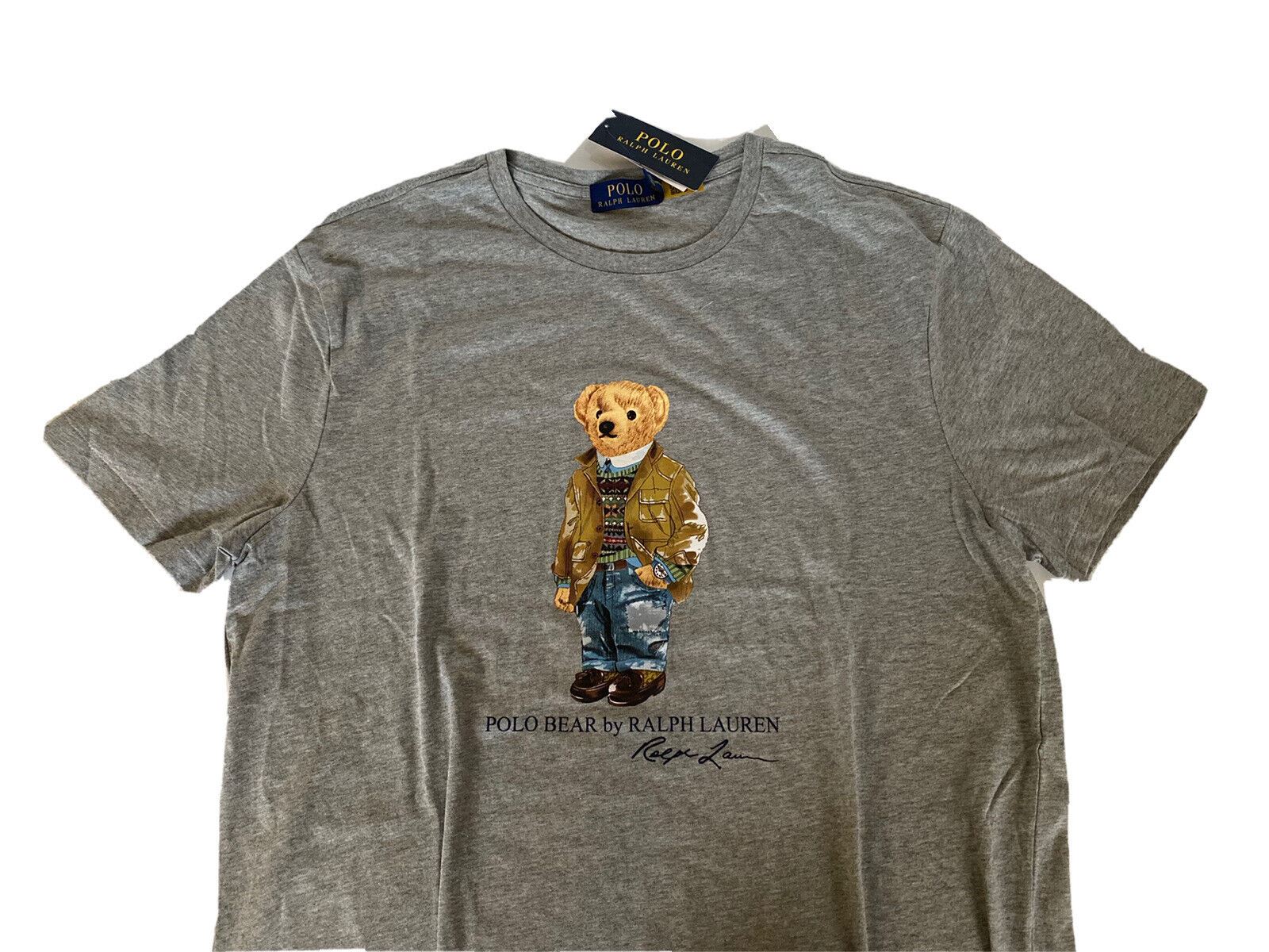NWT $65 Polo Ralph Lauren Bear T-Shirt Gray XL