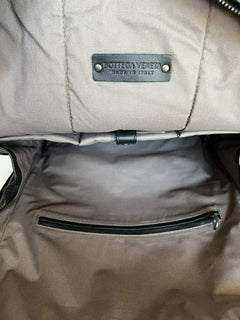 NWT 2870 $ Bottega Veneta Leder Intrecciato Rucksack Schwarz Hergestellt in Italien 493805 