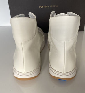 NIB $ 890 Bottega Veneta Speedster Leder Weiße High-Top-Sneaker12 US 611143