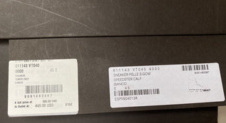 NIB $ 890 Bottega Veneta Speedster Leder Weiße High-Top-Sneaker12 US 611143