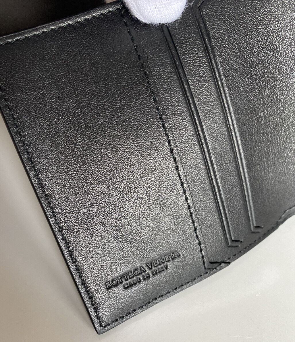 NWT $750 Bottega Veneta Bi-fold Black Wallet Alligator and French Leather 583611