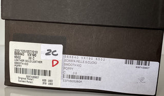 NIB 620 $ Bottega Veneta Damen-Flachpumps Rötlich-Orange Schuhe 8 US 565640 Italien 