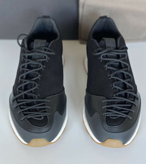 NIB 790 $ Bottega Veneta Herren Scar Tex Black Sneakers 8,5 US (41,5 Euro) 609891 
