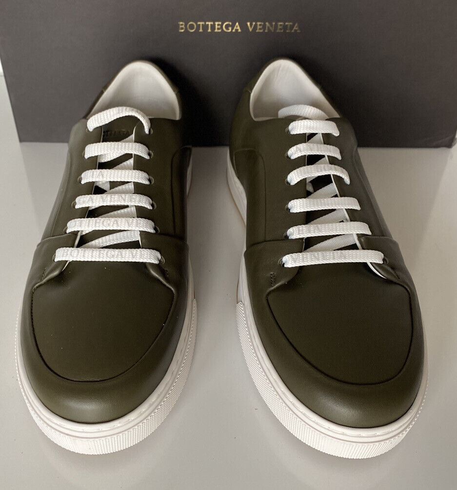 NIB $750 Bottega Veneta Men's Speedster Leather Kaki Sneakers 10.5 US 608761