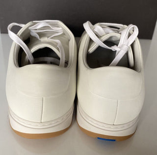 NIB $ 750 Bottega Veneta Herren Speedster Leder Weiße Turnschuhe 8,5 US 608761 IT 